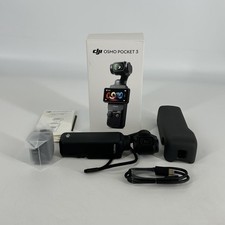 DJI Osmo Pocket 3 Black w/ Handle/Strap/USB Cable - Excellent