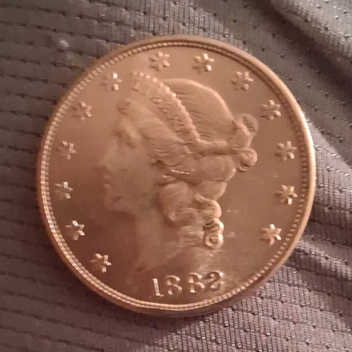 Photo of a 1882-CC Liberty Double Eagle from an eBay listing that sold on Jul 17, 2026