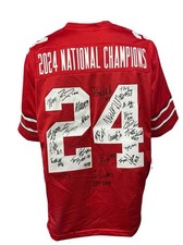 2024 Ohio State Buckeyes Team Signed Jersey National Champions 25+ Swau Coa
