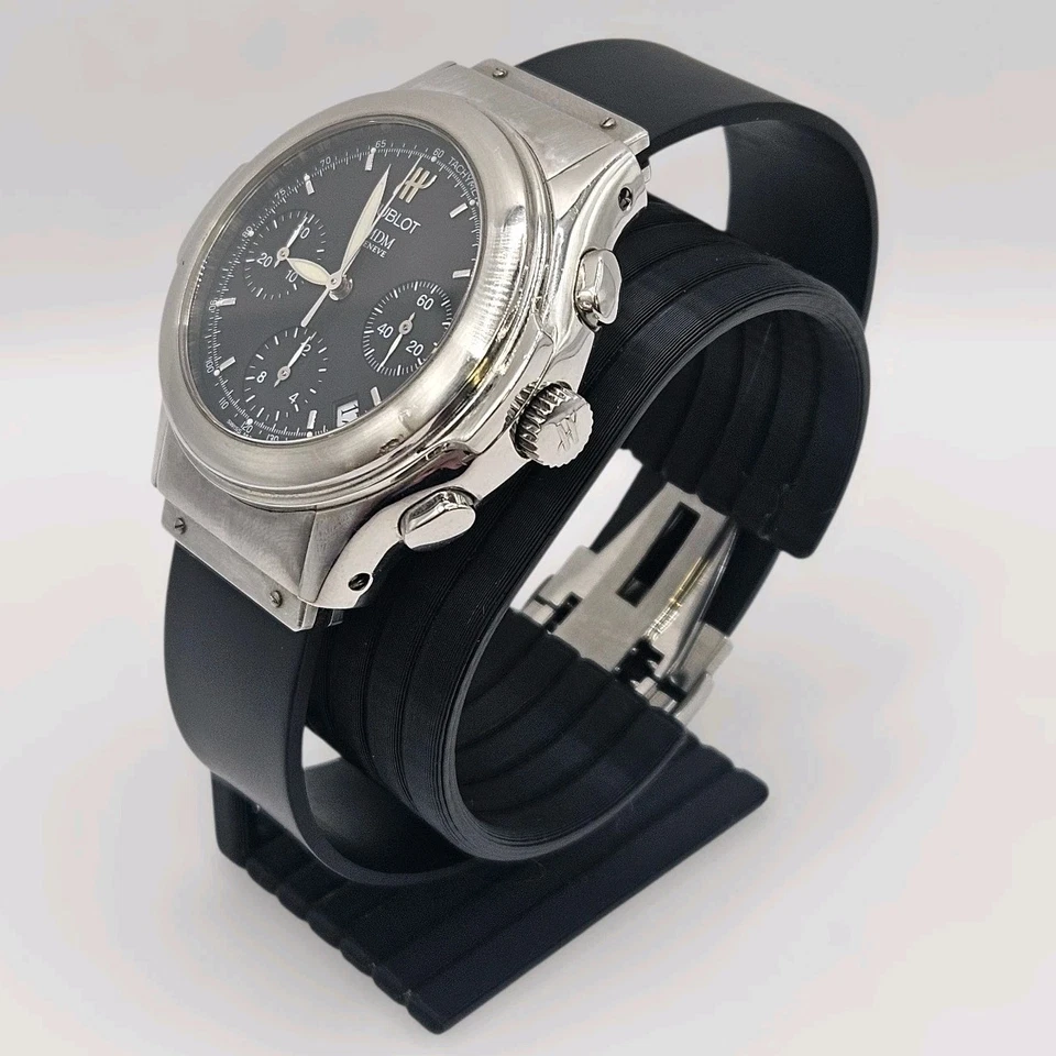 Cronógrafo Hublot MDM Geneve años 90 1810.1 461908 esfera negra Foto 3 de 4