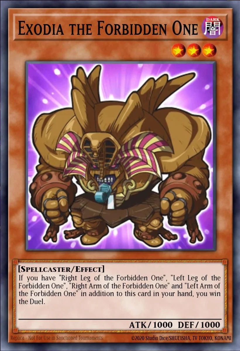 exodia yugioh cards price Exodia The Forbidden One for sale