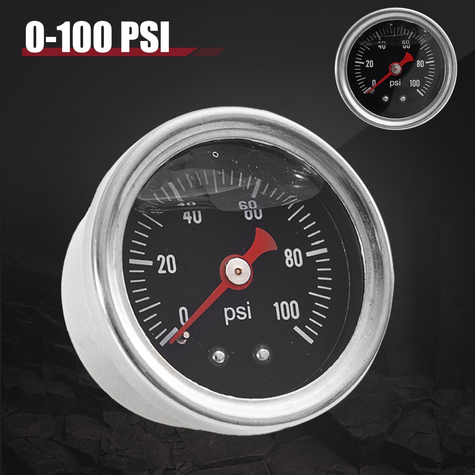 Universal Adjustable Fuel Pressure Regulator Kit 100psi Gauge AN6 ...