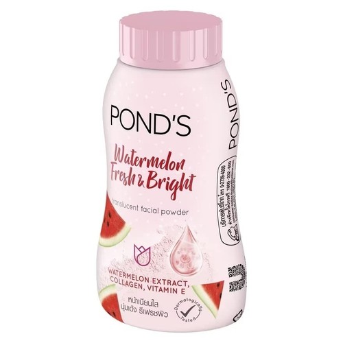 POND'S Watermelon Fresh & Bright Translucent Facial Powder 50gm With Vitamin E - Picture 3 of 5