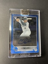 2022 Topps Clearly Authentic Colton Welker Blue Rookie Auto RC #CAA-CWE /25
