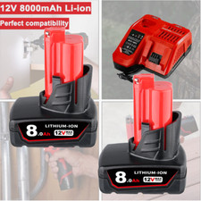 PACK For Milwaukee For M12 12V Lithium 3.5Ah 8Ah Extended Capacity Battery USA