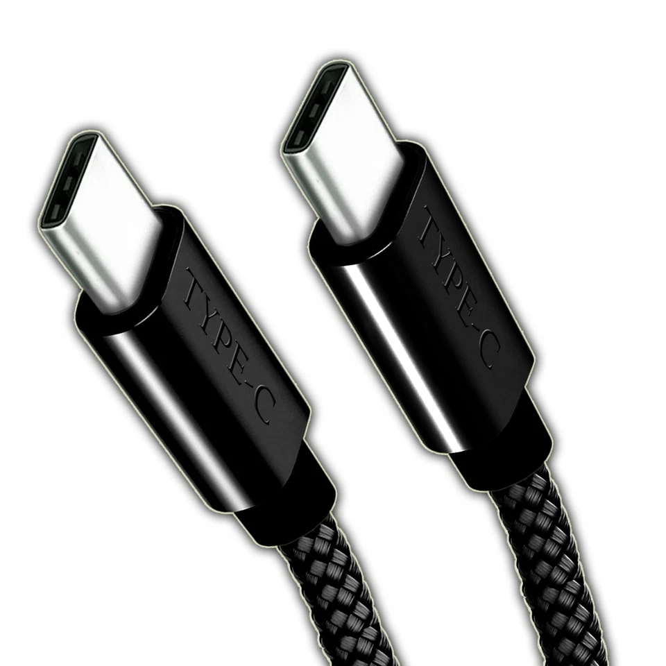 NEW (USB-C to USB-C) Cable Male Type-C Cable Cord Fast Charger Charging Data  - Image 2 of 3