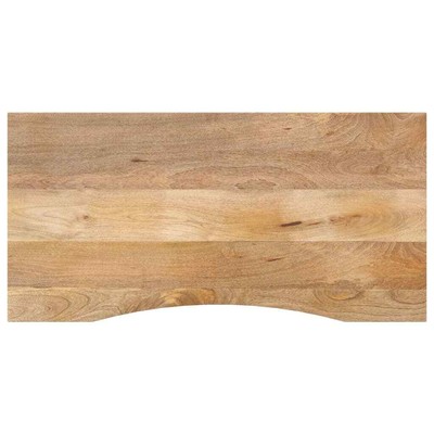  Schreibtischplatte Tischplatte Holzplatte mit Aussparung Massivholz Mango vidaX