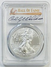 2020 $1 Silver Eagle PCGS MS70 First Day of Issue Billy Williams HOF Pop 50