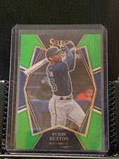 Byron Buxton 2022 Select Premier Level Green Prizm #63/99 #165  Twins