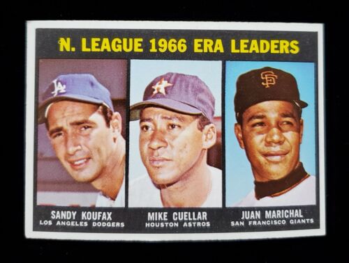 Topps 1967 # 234 NL ERA Leaders Baseballkarte NM-MT SHARP Buchwert