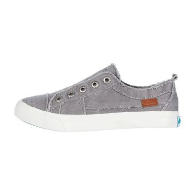 Blowfish Malibu Women's Play Sneaker (Me Sz_9_Light Grey Hipster Smoked Twill