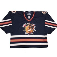 Hamilton Bulldogs Vintage Hockey Jersey size XL Bauer #10 Made in Canada