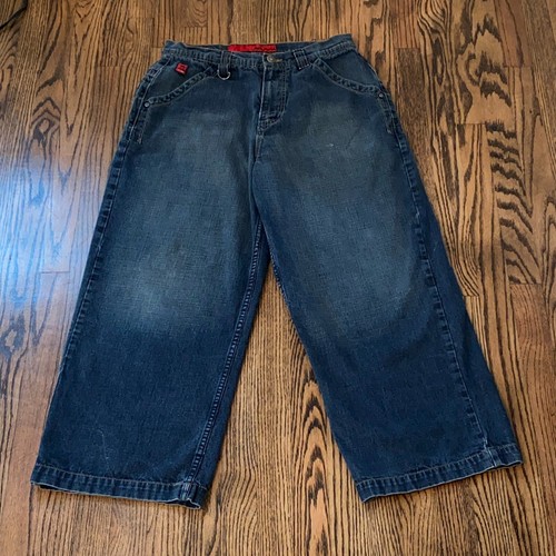 Vintage JNCO Embroidered Crown Royal Jeans 34x27 Baggy Wide Rave Skater 90s Y2K - Bild 6 von 17