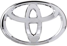 Front Grille Emblem Chrome Badge w/Adhesive for 2014-2016 Toyota Corolla