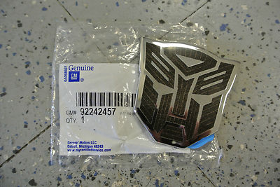 2010-15 Camaro Transformers Autobot Bumblebee Fender Emblem Badge