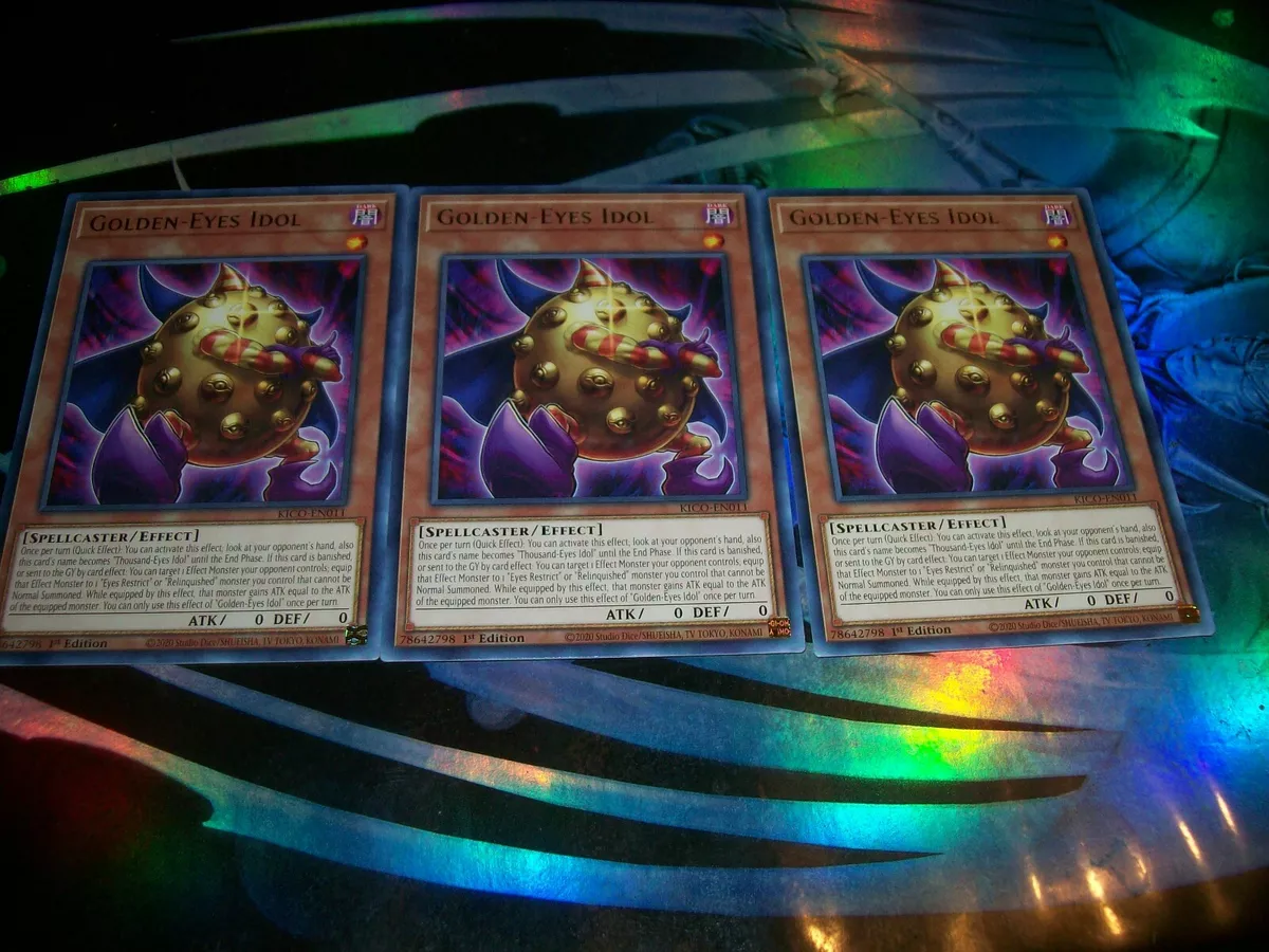 3x Golden-Eyes Idol 1st Edition Rare KICO-EN011 Yu-Gi-Oh!