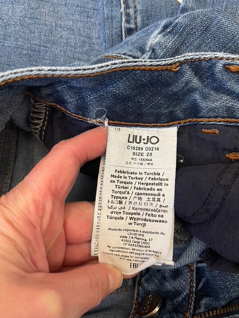 Liu Jo Classic Blue Women's Jeans size 25 Emblem skinny