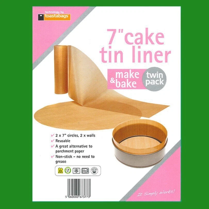 15.2x17.8cm Wiederverwendbar Antihaftend Beige Kuchen Dose Müllbeutel Make & - Bild 1 von 1