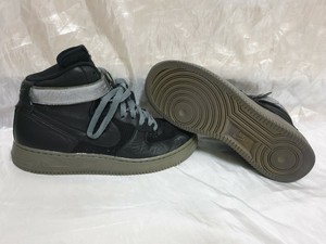 Air force 1 cloth trainers Nike Beige size 43 EU in Cloth - 18200217