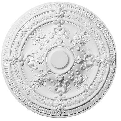Decosa Rosette Elena - Ø 62,5 cm, Stuckrosette aus Styropor - Deckenrosette