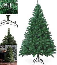 Christmas Stand Bushy Artificial Xmas Frosted Tree Home Decor 4ft 5ft 6ft 7ft UK