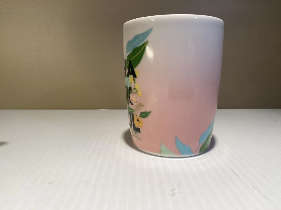Taza de café Starbucks 2020 agradecida rosa floral primavera tropical 10 oz Foto 3 de 4