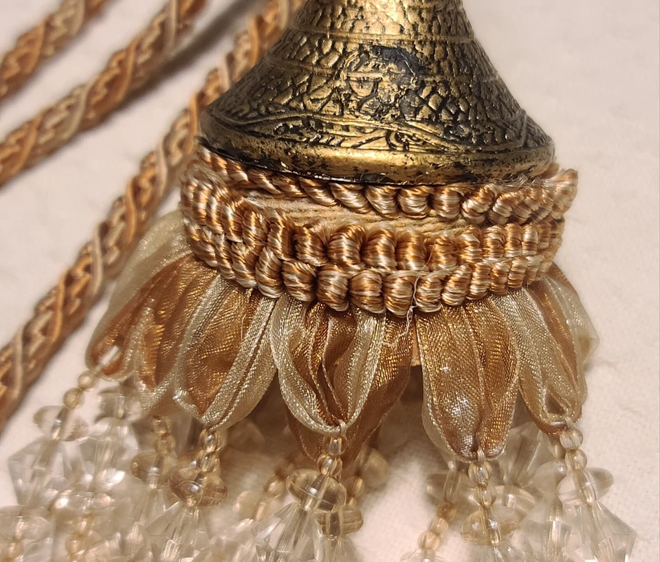 Borla de cortina con cuentas Foto 3 de 4