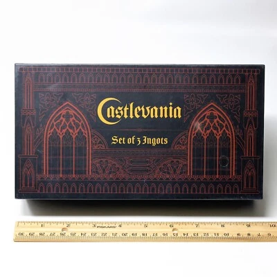 KONAMI Castlevania Symphony Night Limited Edition Collectible Metal Ingots Figure Set