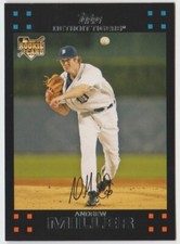 2007 Topps Baseball #15a Andrew Miller RC - Detroit Tigers