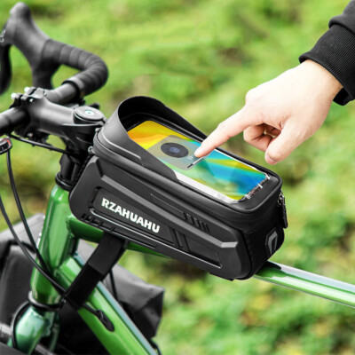 Mountain Bike Bicycle Waterproof Phone Cover Rack Frame Handle