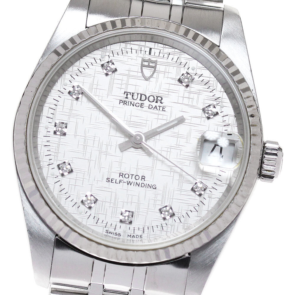 TUDOR Prince Date 72034 WG bezel Silver Dial Automatic