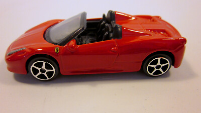 Bburago Large 1/64 scale FERRARI 458 SPIDER diecast model car Red