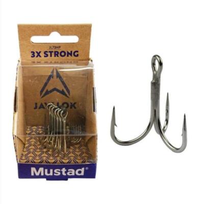 Mustad Jaw Lok JL73NP 3X Künstliche Spinnangel Meeres-Dreifachhaken