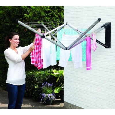 Brabantia Wallfix Rotary Clothesline Folding Clothes line Wall
