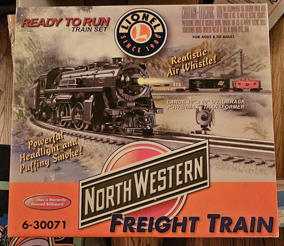 Lionel 6 30071 Northwestern Freight Train O Gauge Train Set New Ready Whistle