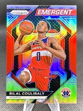 2023-24 Panini Prizm Bilal Coulibaly (RC) #4 EMERGENT Silver Prizm Wizards