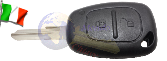 chiave telecomando completa chip elettronica lama fissa laterale 3