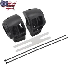 Black Handlebar Switch Housing Covers Fit for Harley Road King 2002-2013  FLHR/I