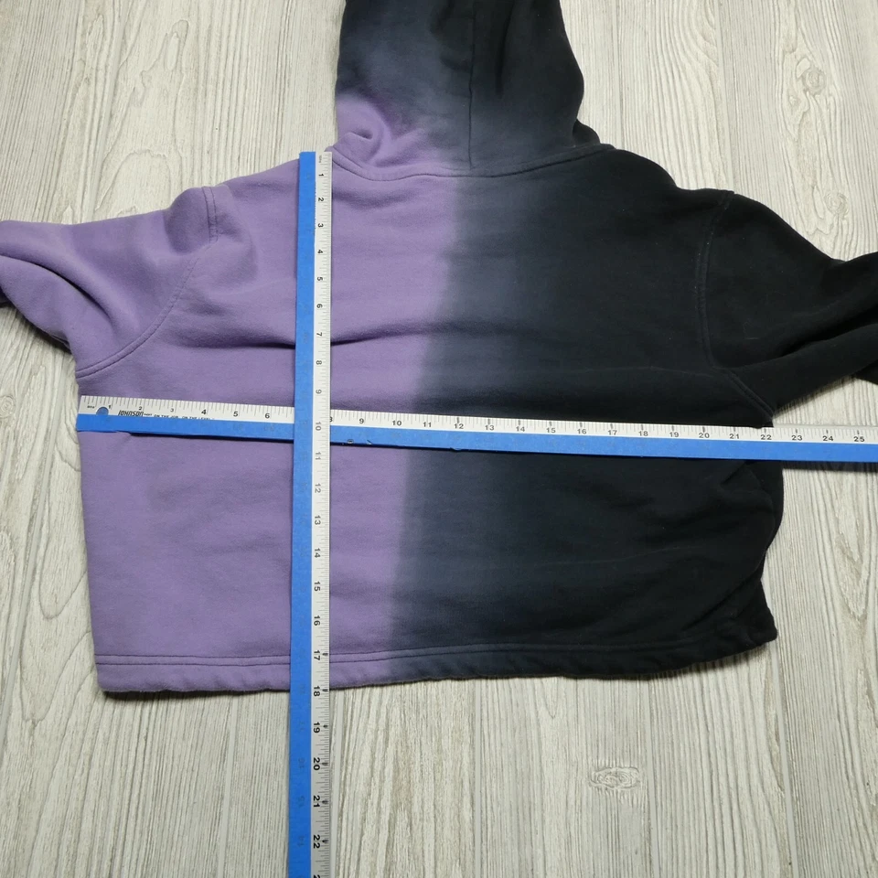 Suéter Kappa Mujer Grande Púrpura Crop Polar Manga Larga Cuello Redondo Sudadera Foto 4 de 4