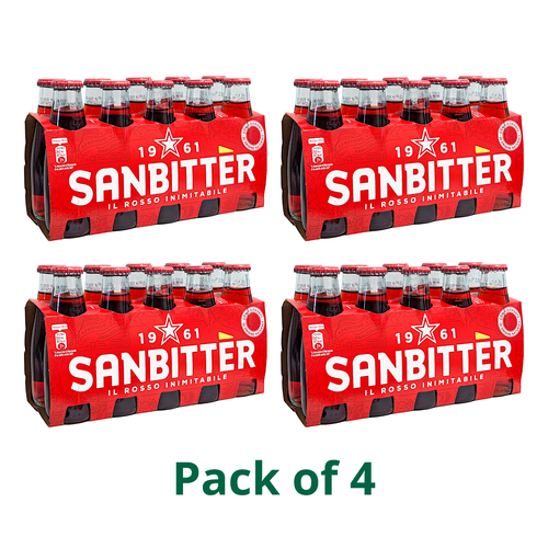 Sanbitter San Pellegrino Red Bitter Non-Alcoholic Aperitif 4 packs (10 ...