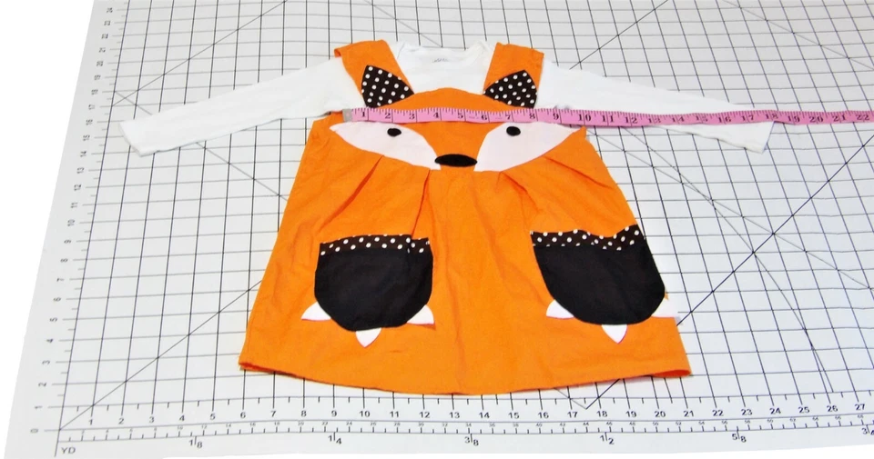 Baby Jockey Baby Dress 狐狸橙色长袖,尺寸:24 个月。 — 第 4/4 张图片