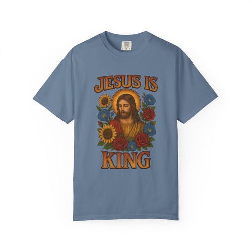 Jesus Is King T-Shirt unisex Christian tee, Christian Apparel, Faith-Based Gift, - Picture 42 of 63