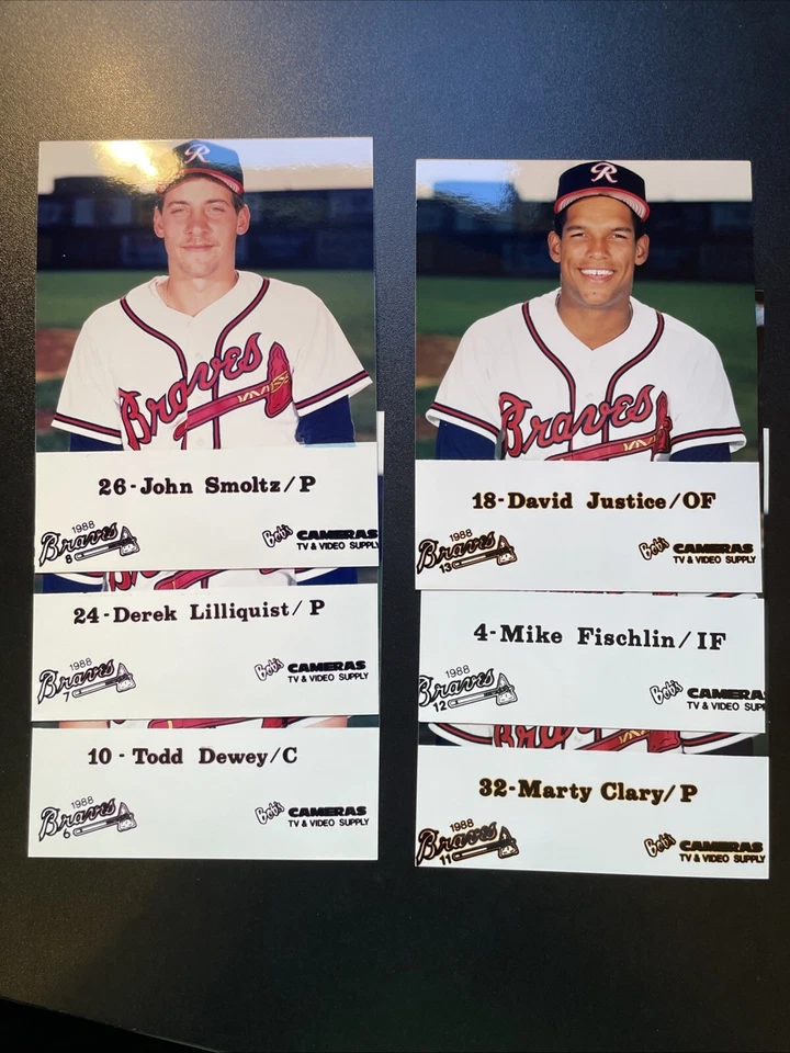 Complete (26) Card Set of 1988 Richmond Braves,  Bob's Cameras Photo Cards 4x5 - Image 4 of 4