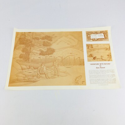 Vtg Doodle Page Adventure With Nature Series 8B Pg 5 Noland Leather Craftool