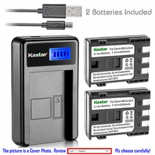 Kastar Battery LCD Charger for Canon NB-2L NB-2LH Canon iVIS DC301 iVIS DC310