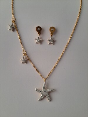 joyería de acero inoxidable. Estrellas De Mar Brillantes 