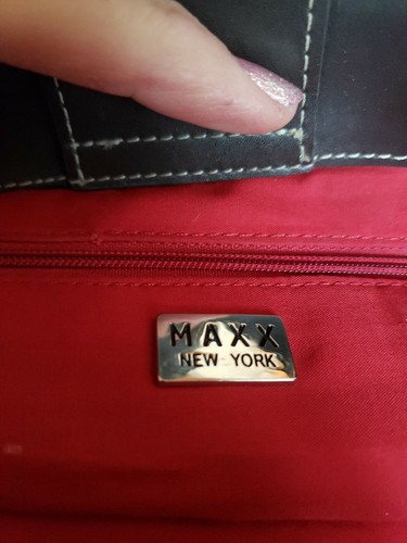 MAXX NEW YORK TOTE BAG FLORAL CANVAS, COWHIDE BROWN TRIM 4839 NEW - Picture 8 of 9