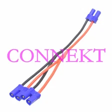 EC2 Female to 2x EC2 Male 18AWG Wire Hubsan X4 H501S RC Quadcopter Spare parts