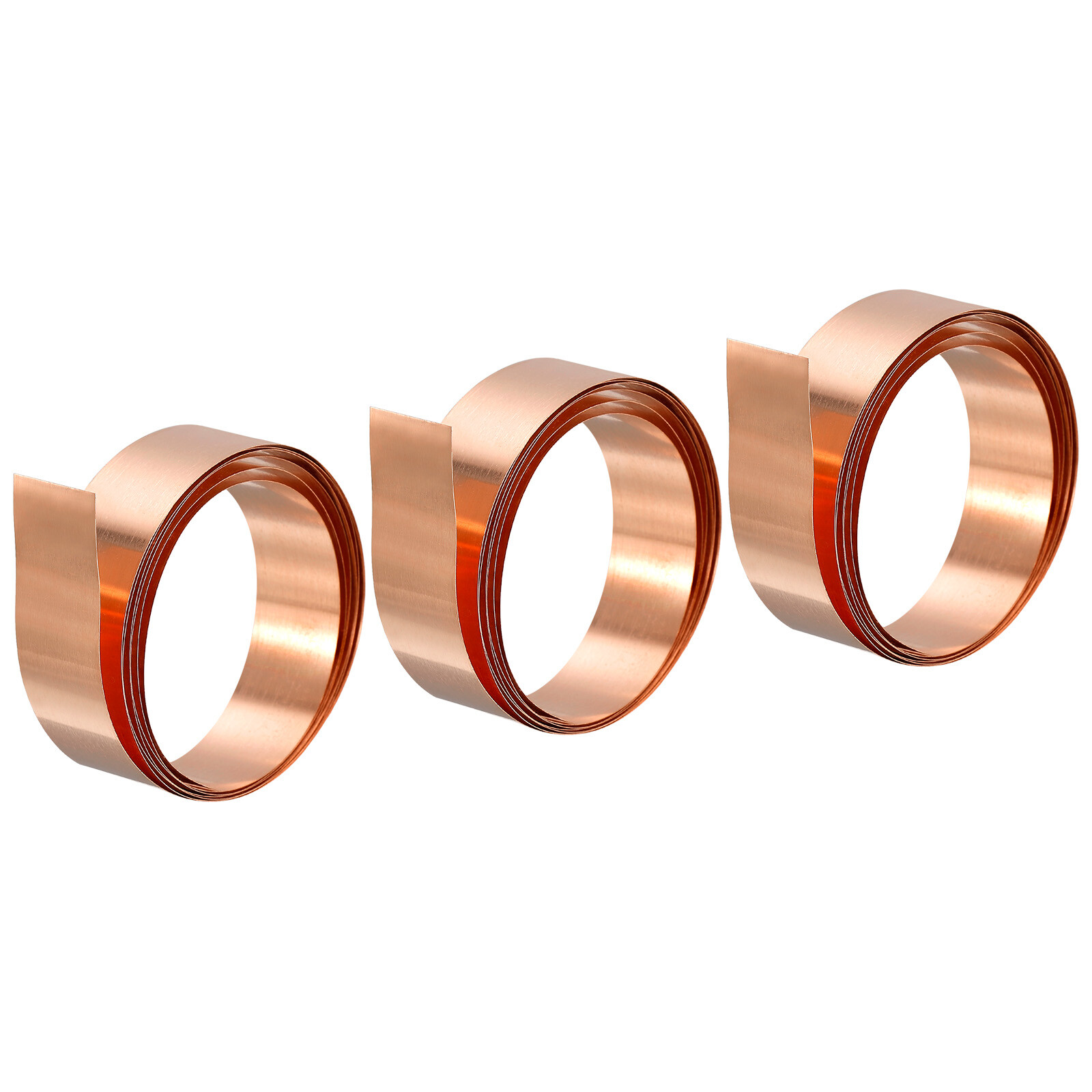 Copper Thin Foil Roll Sheet, 3Pcs 0.1x15x1000mm Pure Copper Foil Sheet