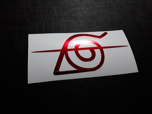 Calcomanía de vinilo impermeable con banda de cabeza rayada de Naruto Itachi - Imagen 7 de 7